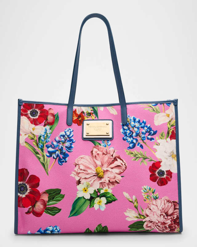 Floral Canvas Tote Bag